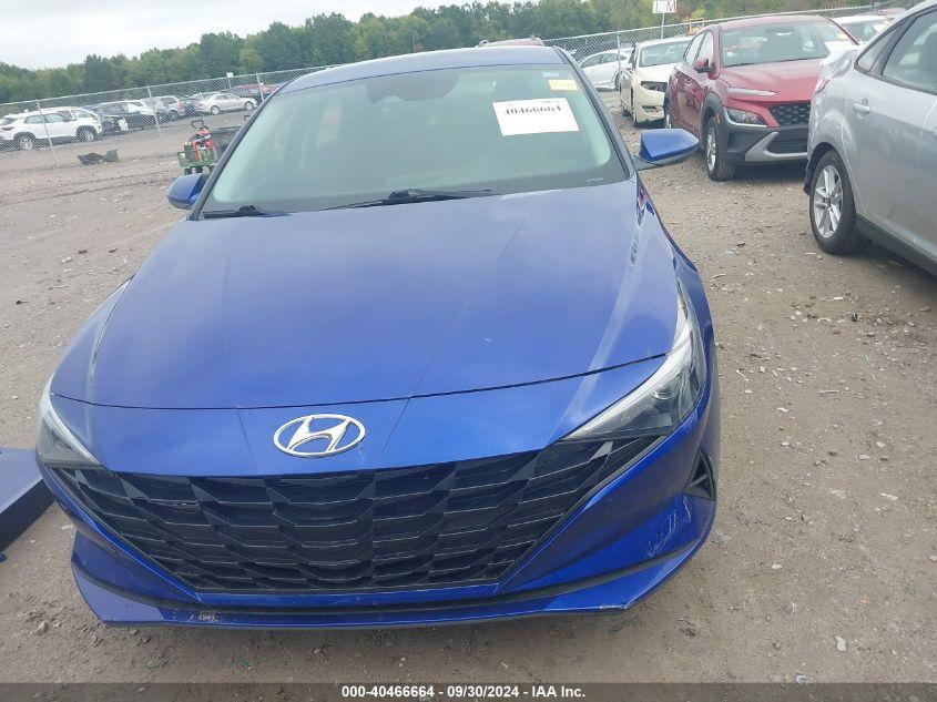 HYUNDAI ELANTRA HYBRID BLUE 2022