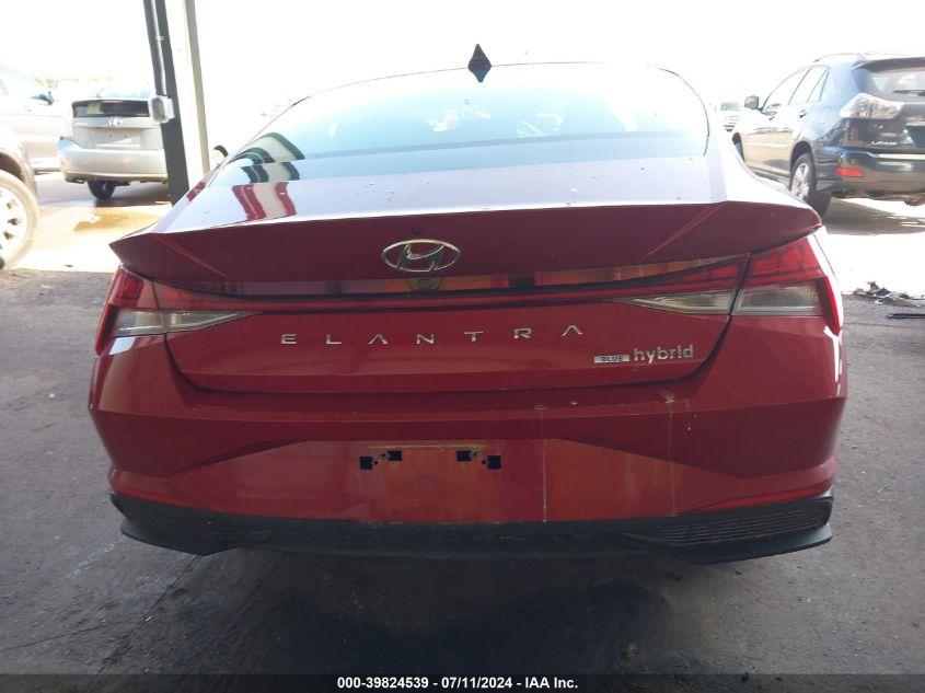 HYUNDAI ELANTRA HYBRID BLUE 2021