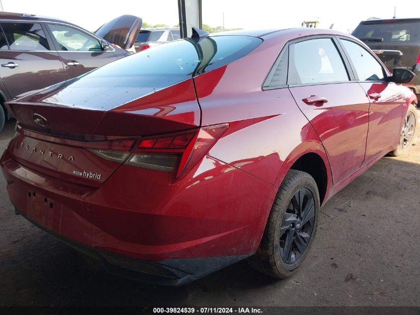 HYUNDAI ELANTRA HYBRID BLUE 2021