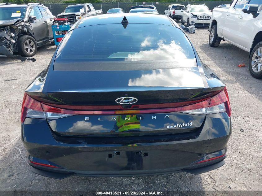 HYUNDAI ELANTRA HYBRID BLUE 2022