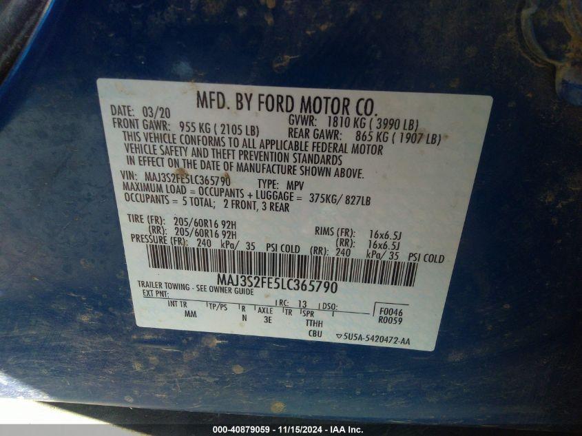 FORD ECOSPORT S 2020