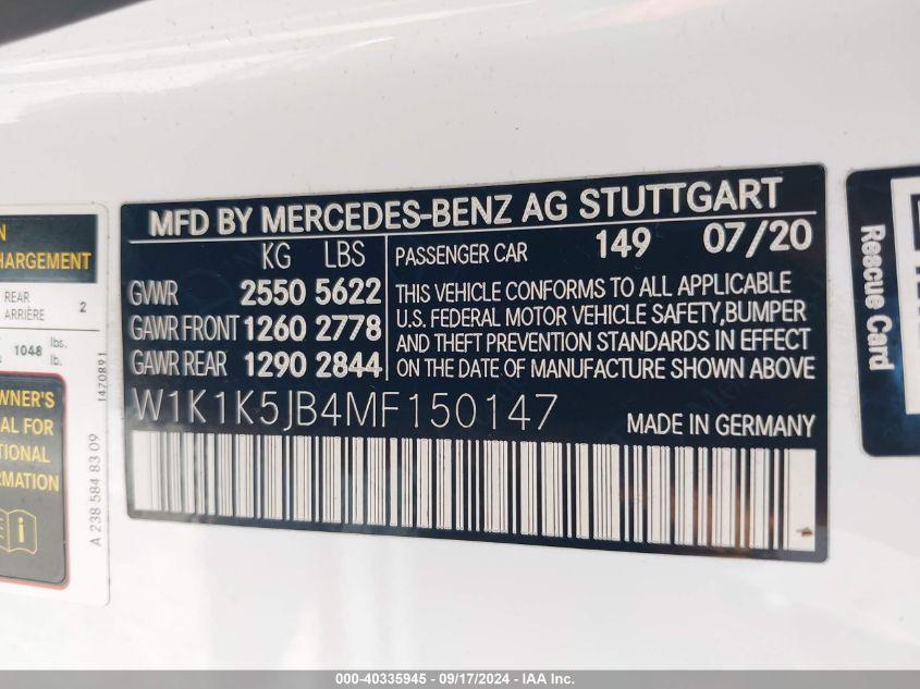 MERCEDES-BENZ E 450  2021