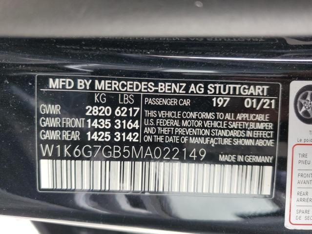 MERCEDES-BENZ S-CLASS S 580 4MAT 2021