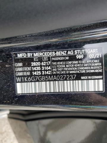 MERCEDES-BENZ S-CLASS S 580 4MAT 2021