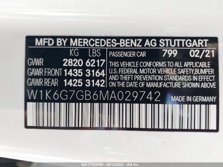 MERCEDES-BENZ S 580 4MATIC 2021