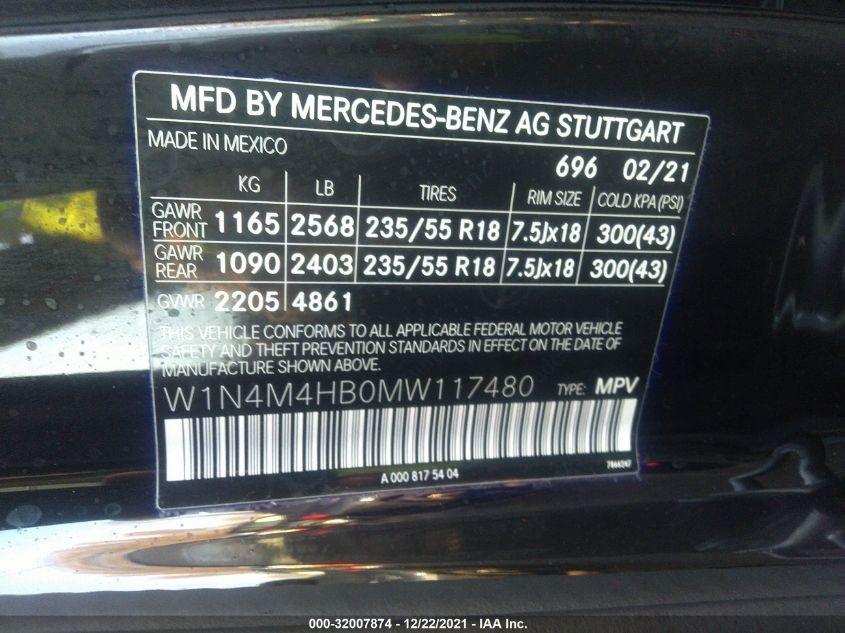 MERCEDES-BENZ GLB GLB 250 2021