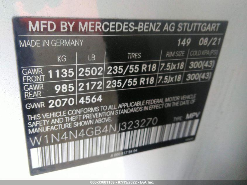 MERCEDES-BENZ GLA GLA 250 2022