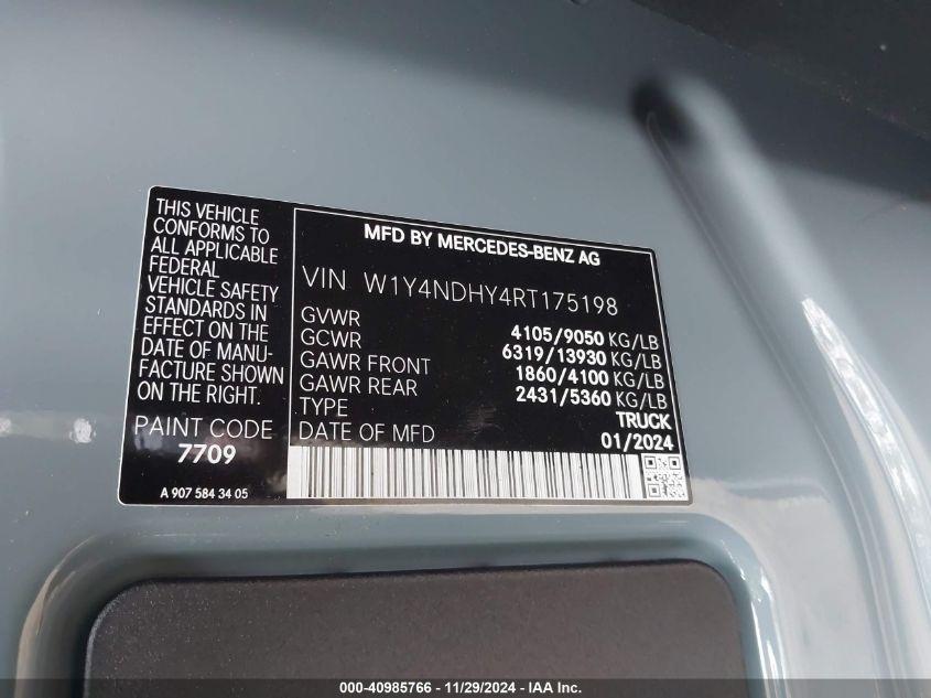 MERCEDES-BENZ SPRINTER HIGH ROOF 4-CYL DIESEL HO 2024