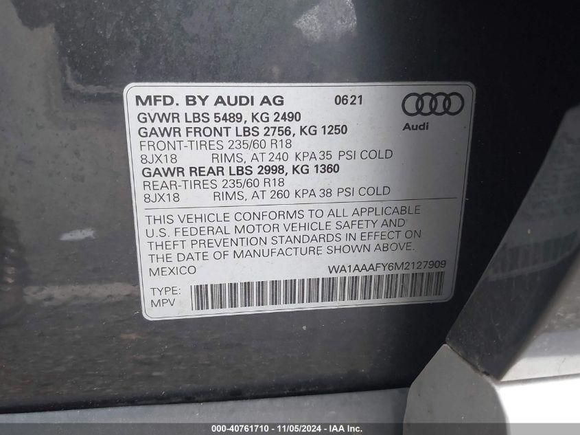 AUDI Q5 PREMIUM 45 TFSI QUATTRO S TRONIC 2021