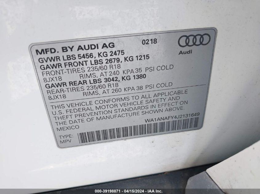 AUDI Q5 2.0T PREMIUM/2.0T TECH PREMIUM 2018