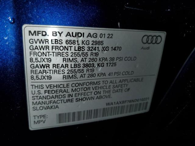 AUDI Q7 PREMIUM 2022