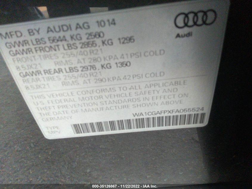 AUDI SQ5 PREMIUM PLUS 2015