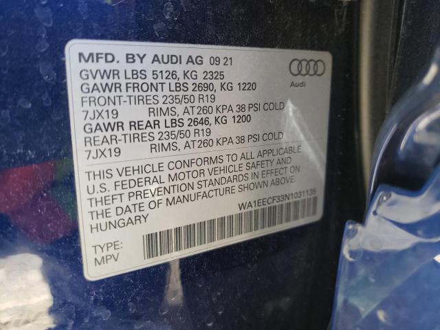 AUDI Q3 PREMIUM 2022