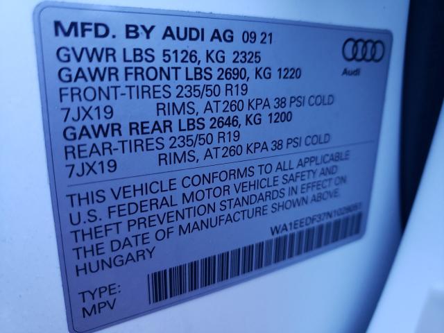 AUDI Q3 PREMIUM 2022