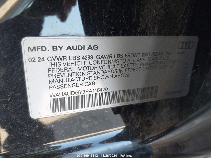 AUDI A3 PREMIUM 40 TFSI FRONT-WHEEL DRIVE S TRONIC 2024