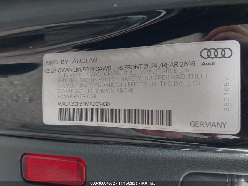 AUDI A5 PREMIUM PLUS 40 2021