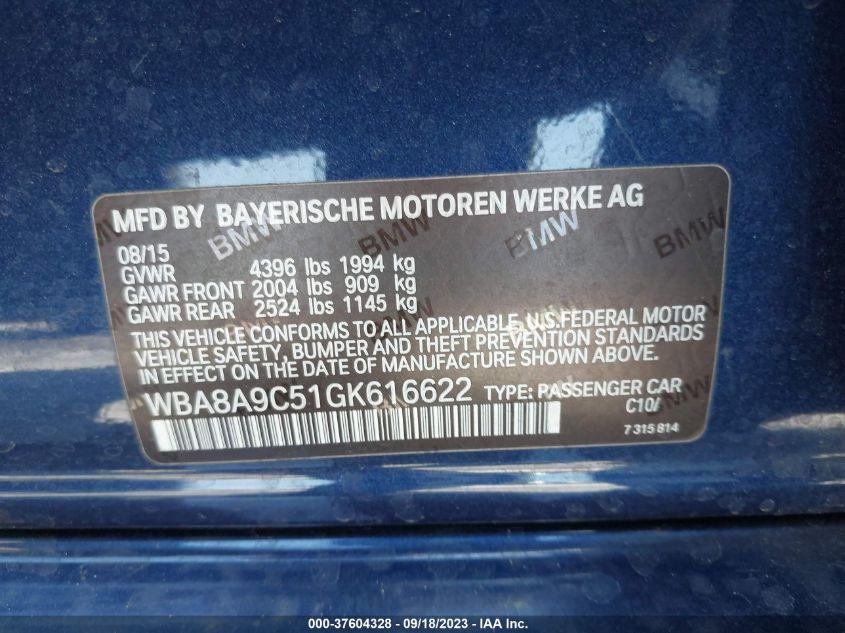 BMW 3 SERIES 320I 2016