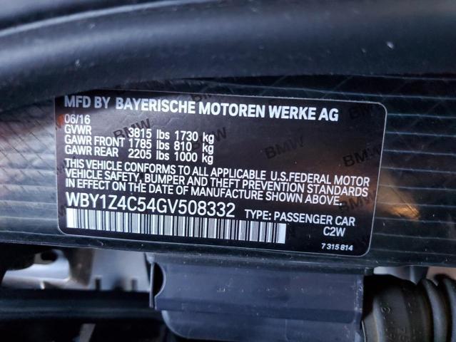 BMW I SERIES I3 REX 2016