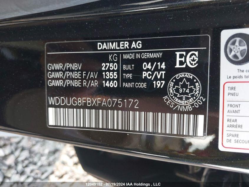 MERCEDES-BENZ S 550 4MATIC 2015